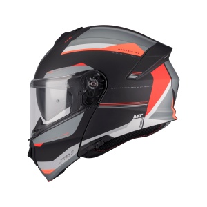 Casca MT Helmets Genesis SV Raccoon B5 - Flip-up, rosu mat, Ochelari soare incluși, ECE 22.06 - Img 2