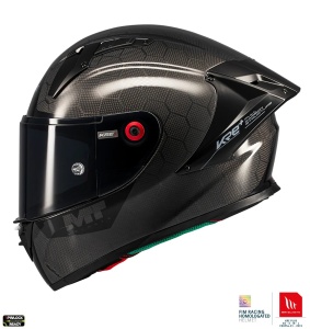 Casca MT Helmets KRE+ S Pure Carbon - Integrală, negru lucios, ECE 22.06