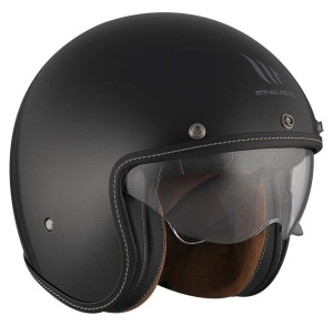 Casca MT Helmets Le Mans 2 S SV - Open face, negru lucios, Ochelari soare incluși, ECE 22.06 - Img 4