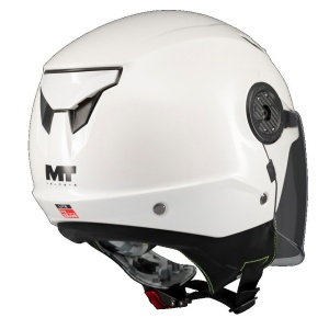 Casca MT Helmets Lite Kids Pure - Open face, alb lucios, ECE 22.06 - Img 3