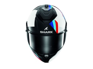Casca SHARK SPARTAN GT PRO DOKHTA CARBON - Integrală, negru/albastru/lucios, Ochelari soare incluși - Img 3