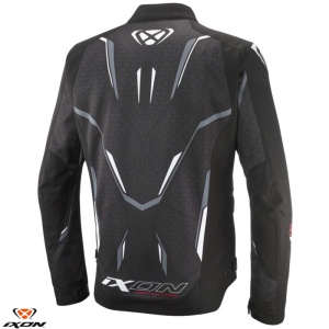 Geaca moto Ixon Demoniak MS - barbati, vara, impermeabila, roadster/racing, negru/alb - Img 2