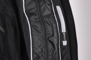 Geaca moto Ixon Ilana LS - dama, all season, impermeabila, roadster/racing, negru/alb - Img 3