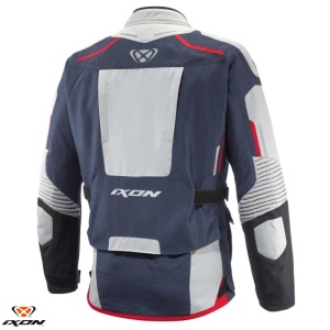 Geaca moto Ixon Midgard MS - barbati, all season, impermeabila, touring/adventure, gri/navy/negru - Img 2