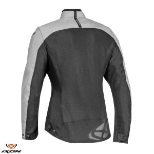 Geaca moto Ixon Orion LS - dama, vara, impermeabila, roadster/racing, negru/gri - Img 2