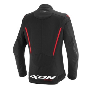 Geaca moto Ixon Striker 2 AIR WP LS - dama, impermeabila, street/sport, negru/rosu - Img 2