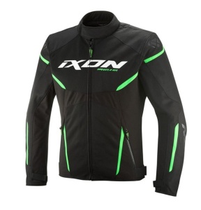 Geaca moto Ixon Striker 2 AIR WP MS - barbati, impermeabila, street/sport, negru/verde