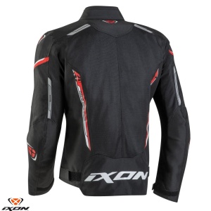 Geaca moto Ixon Striker AIR WP MS - barbati, vara, impermeabila, roadster/racing, negru/rosu/alb - Img 2