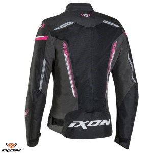Geaca moto Ixon Striker AIR WPL LS - dama, vara, impermeabila, roadster/racing, negru - Img 2