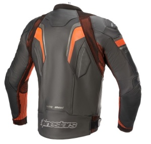 Geaca moto piele Alpinestars GP PLUS R V3 RIDEKNIT - barbati, vara, sport, negru/rosu - Img 2