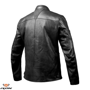 Geaca moto piele Ixon Cranky Air MS - barbati, vara, urban/heritage, negru - Img 2