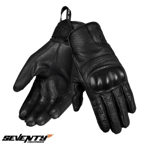 Manusi moto piele Seventy Degrees SD-C20 Rebel - barbati, vara, urban/classic, negru