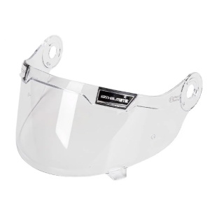 Viziera MT Jarama transparenta cu ornament ventilatie argintiu