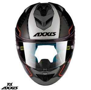 Casca Axxis Cobra Rage - Integrală, gri lucios - Img 2