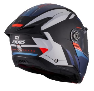 Casca Axxis GhostFighter SV Sleek - Flip-up, albastru mat, Ochelari soare incluși, ECE 22.06 - Img 4