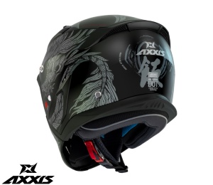 Casca Axxis Hunter SV ONI - Adventure, gri mat, Ochelari soare incluși - Img 3
