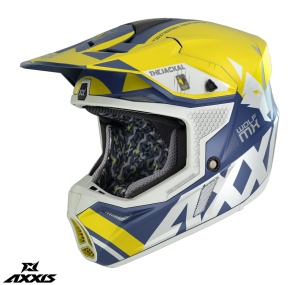 Casca Axxis Wolf Jackal A3 Galben Mat - Img 1