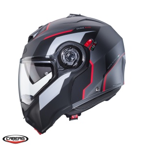 Casca Caberg Duke Evo Move - Flip-up, negru/rosu mat, Pinlock și ochelari soare incluși, ECE 22.06 - Img 3