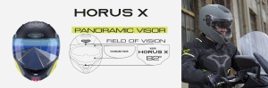 Casca Caberg Horus X - Flip-up, alb lucios, Pinlock și ochelari soare incluși, ECE 22.06 - Img 4