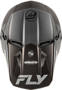 Casca Fly Racing KINETIC - Cross enduro, negru/alb/gri mat, ECE 22.06 - Img 4
