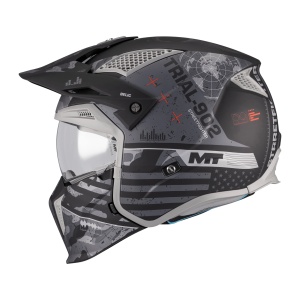 Casca MT Helmets - Adventure, gri/negru mat, ECE 22.06