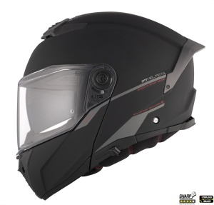 Casca MT Helmets Atom 2 SV - Flip-up, negru mat, Ochelari soare incluși, ECE 22.06 - Img 2