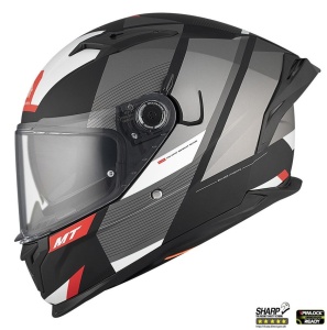 Casca MT Helmets Braker SV Chento - Integrală, gri mat, Ochelari soare incluși, ECE 22.06