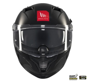 Casca MT Helmets Braker SV - Integrală, negru lucios, Ochelari soare incluși, ECE 22.06 - Img 3