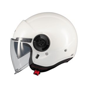Casca MT Helmets Viale SV S Pure - Integrală, alb, Ochelari soare incluși - Img 2