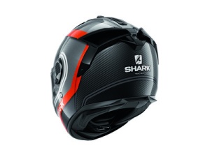 Casca SHARK SPARTAN GT CARBON TRACKER - Integrală, alb/gri/negru/portocaliu, Ochelari soare incluși - Img 2