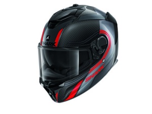 Casca SHARK SPARTAN GT CARBON TRACKER - Integrală, gri/negru, Ochelari soare incluși
