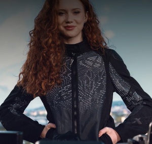 Geaca moto Ixon Artemis LS - dama, impermeabila, urban/roadster, negru/alb - Img 4