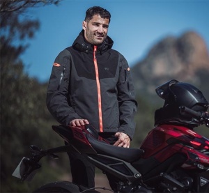 Geaca moto Ixon Burning MS - barbati, all season, impermeabila, urban/touring/adventure, negru/rosu - Img 4
