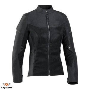 Geaca moto Ixon Fresh LS - dama, vara, roadster/racing, negru