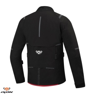 Geaca moto Ixon M-Skeid - barbati, all season, impermeabila, touring/adventure, negru/rosu - Img 2