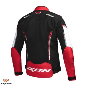 Geaca moto Ixon Striker AIR WP MS - barbati, vara, impermeabila, roadster/racing, negru/alb/rosu - Img 2