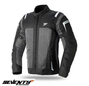 Geaca moto Seventy Degrees SD-JT46 - dama, vara, impermeabila, touring, negru/gri