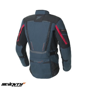 Geaca moto Seventy Degrees SD-JT81 - barbati, iarna, impermeabila, urban/touring, negru/albastru - Img 2
