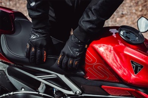 Manusi moto Ixon Pro Hurricane 2 MS - barbati, iarna, impermeabile, street, degete tactile, negru/rosu - Img 4
