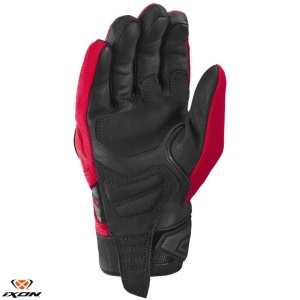 Manusi moto piele Ixon MIG 2 MS - barbati, vara, roadster, degete tactile, rosu/negru - Img 2