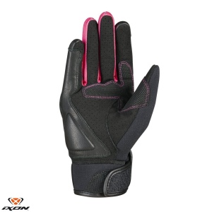 Manusi moto piele Ixon RS Launch LS - dama, degete tactile, negru - Img 2