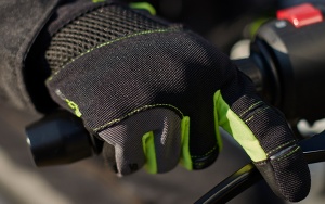Manusi moto Seventy Degrees SD-C48 - barbati, vara, street, degete tactile, negru/galben - Img 3