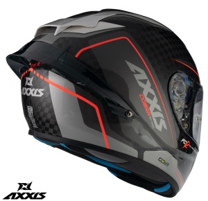 Casca Axxis Cobra Rage - Integrală, gri lucios - Img 3