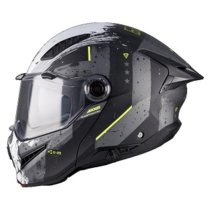 Casca Axxis GhostFighter SV - Flip-up, gri mat, Ochelari soare incluși, ECE 22.06 - Img 4