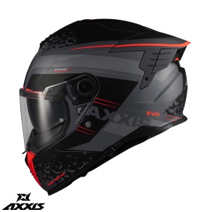 Casca Axxis Hawk Evo SV Dark Justice - Integrală, gri mat, Ochelari soare incluși, ECE 22.06 - Img 2