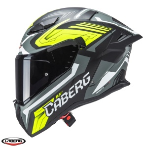 Casca Caberg Drift Evo II SV Jarama - Integrală, negru/gri/galben fluor mat, Pinlock și ochelari soare incluși, ECE 22.06 - Img 4