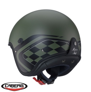 Casca Caberg Freeride X Daytona - Open face, verde military/negru mat, ECE 22.06 - Img 2