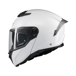 Casca MT Helmets Atom 2 SV Pure - Flip-up, alb, Pinlock și ochelari soare incluși, ECE 22.06 - Img 2