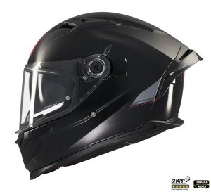 Casca MT Helmets Braker SV - Integrală, negru lucios, Ochelari soare incluși, ECE 22.06
