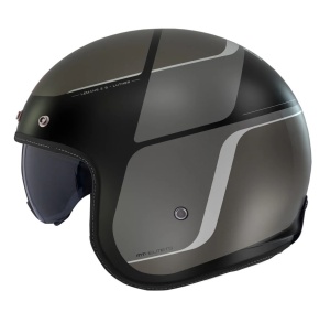 Casca MT Helmets Le Mans 2 S SV Luther - Open face, gri mat, Ochelari soare incluși, ECE 22.06 - Img 2
